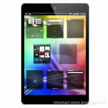 7.85-inch Tablet PCs with Google's Android 4.1 OS, A31 Quad-core CPU